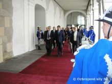 estn str OS SR na uvtacom ceremonili na Bratislavskom hrade