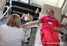 Dobrovon darovanie krvi na Leteckej zkladni Slia